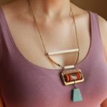 Zenith Contemporary Stone Necklace - Image 2