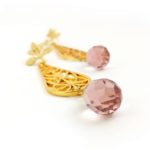 Norie Long Gold Chandelier Statement Earrings - Image 8