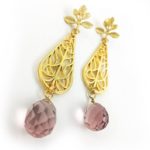 Norie Long Gold Chandelier Statement Earrings - Image 4