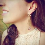 Norie Long Gold Chandelier Statement Earrings - Image 2