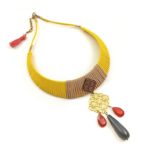 Moksh Yellow Stone Statement Necklace - Image 5