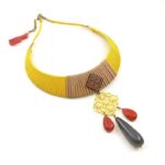 Moksh Yellow Stone Statement Necklace