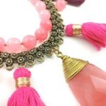 Keyaa Cherry Quartz Statement Necklace - Image 9