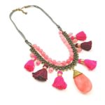 Keyaa Cherry Quartz Statement Necklace - Image 4