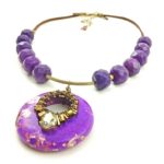 Purple Passion Statement Necklace - Image 4