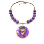 Purple Passion Statement Necklace - Image 5
