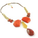 Audra Red Stone Necklace