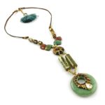 Tayana Earthy Stone Statement Necklace