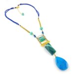 Seafoam Long Gemstone Necklace - Image 7