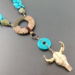 Cowgirl Bull Skull Necklace - Image 4
