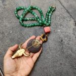Advik Stone Beaded Bull Skull Necklace - Image 2