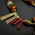 Tribal Dance Colorful Statement Bib Necklace - Image 7