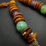 Tribal Dance Colorful Statement Bib Necklace - Image 9