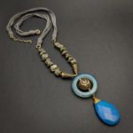Smriti Pyrite Statement Necklace - Image 6