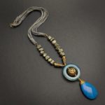 Smriti Pyrite Statement Necklace - Image 9