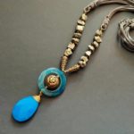 Smriti Pyrite Statement Necklace - Image 3