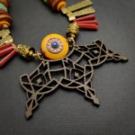 Tribal Dance Colorful Statement Bib Necklace - Image 6