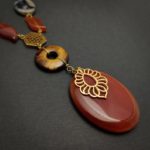 Masaha Red Carnelian Statement Necklace - Image 7