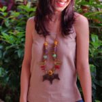 Tribal Dance Colorful Statement Bib Necklace - Image 8