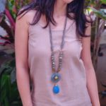 Smriti Pyrite Statement Necklace - Image 2