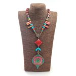 Dharma Tibetan Stone Beaded Necklace - Image 2