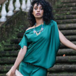 Agatha Blue Gemstone Statement Necklace - Image 5