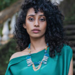 Agatha Blue Gemstone Statement Necklace - Image 2