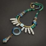 Sierra Blue Stone Statement Necklace - Image 9