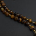 Sharva Ethnic Tigereye & wood Necklace - Image 4